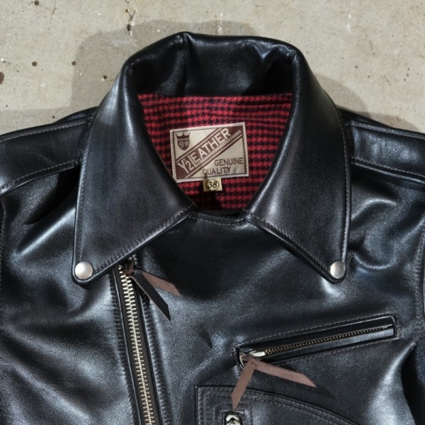 Y'2 LEATHER ワイツーレザー【HR-55】【VINTAGE HORSE D-POCKET DOUBLE