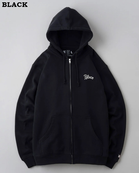 BLUCO ブルコ【145-13-016】【HEAVY PILE SWEAT ZIP HOODIE -EMB
