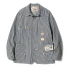 SUGAR CANE シュガーケーン【SC15656】【11oz. HICKORY STRIPE WORK COAT】ヒッコリーストライプ ワークコート カバーオール 日本製 COTTON100%