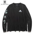 ROARK REVIVAL  ХХRLTJ1072-BLKۡ"GO NORTH" L/S TEEۥץȥT ݡɽ åȥ100%