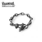 RAOING �������󥰡�Doublel Chain Bracelet�ۥ��֥��������֥쥹��å� �ϥ�ɥᥤ�� ����С� SILVER925 