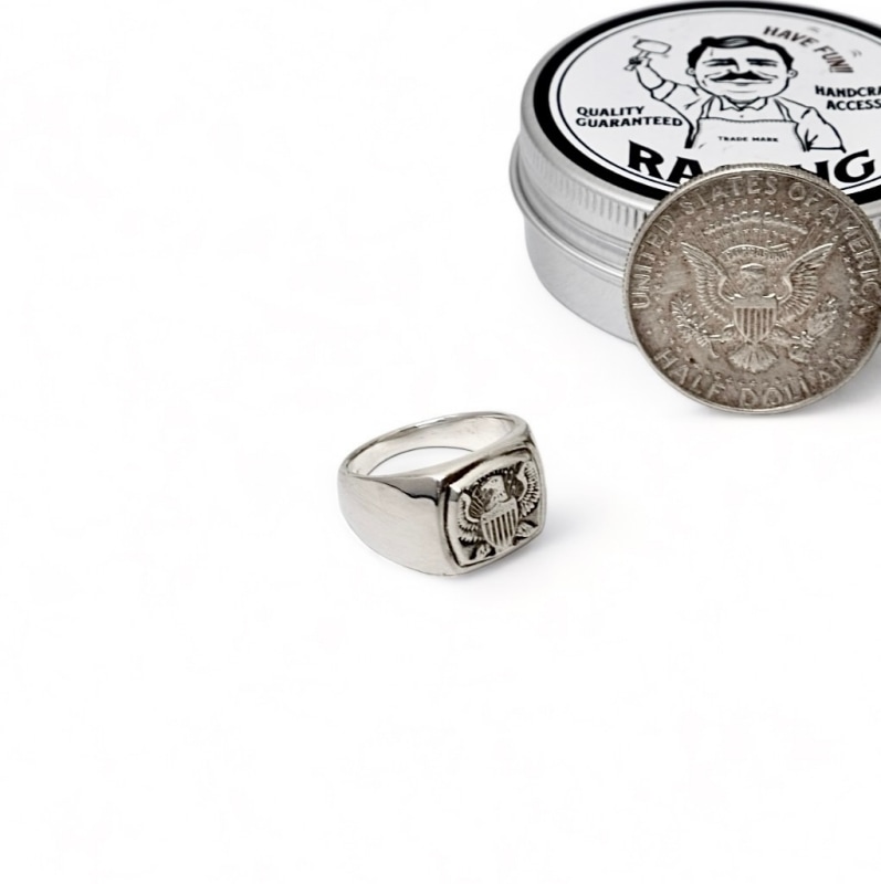 RAOING ローイング【Half Dollar Signet Ring】ハーフダラーシグネット
