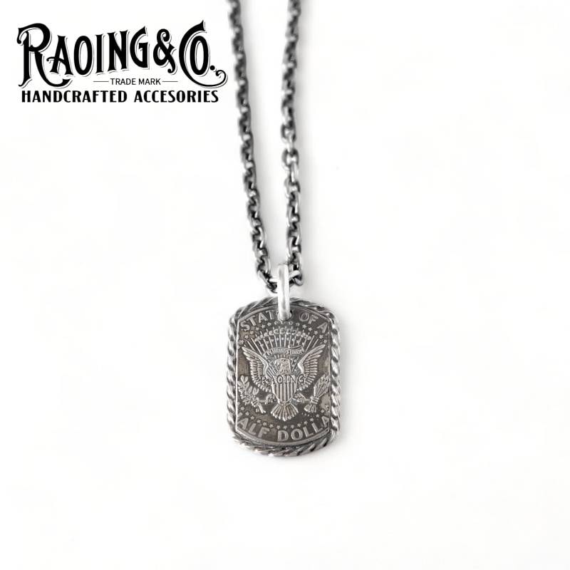アクセサリー RAOING Half Dollar ID Pendant Eagle RAOING ローイング【Half Dollar ID Pendant ≪Eagle≫】ハーフダラー