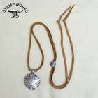 STAMP WORKS ������ץ������SWP-009�ۡ�Half Doller Pendant�ۥϡ��ե��顼�ڥ����� �ͥå��쥹�ȥå� ��� �ϥ�ɥᥤ�� ����С� �쥶���졼�� SILVER 