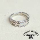 STAMP WORKS ������ץ������SWR-006�ۡ�Chisel Work Ring�ۢ�dome������������ ���� �ϥ�ɥᥤ�� ����С� SILVER925 