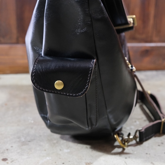 ウエストライド　RIDING SHOULDER BAGホースレザー WESTRIDE ウエストライド【RIDING SHOULDER BAG】≪BLACK