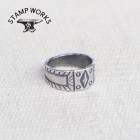 STAMP WORKS ץSWR-004ۡChisel Work RingۢDiamond   ϥɥᥤ С SILVER925 