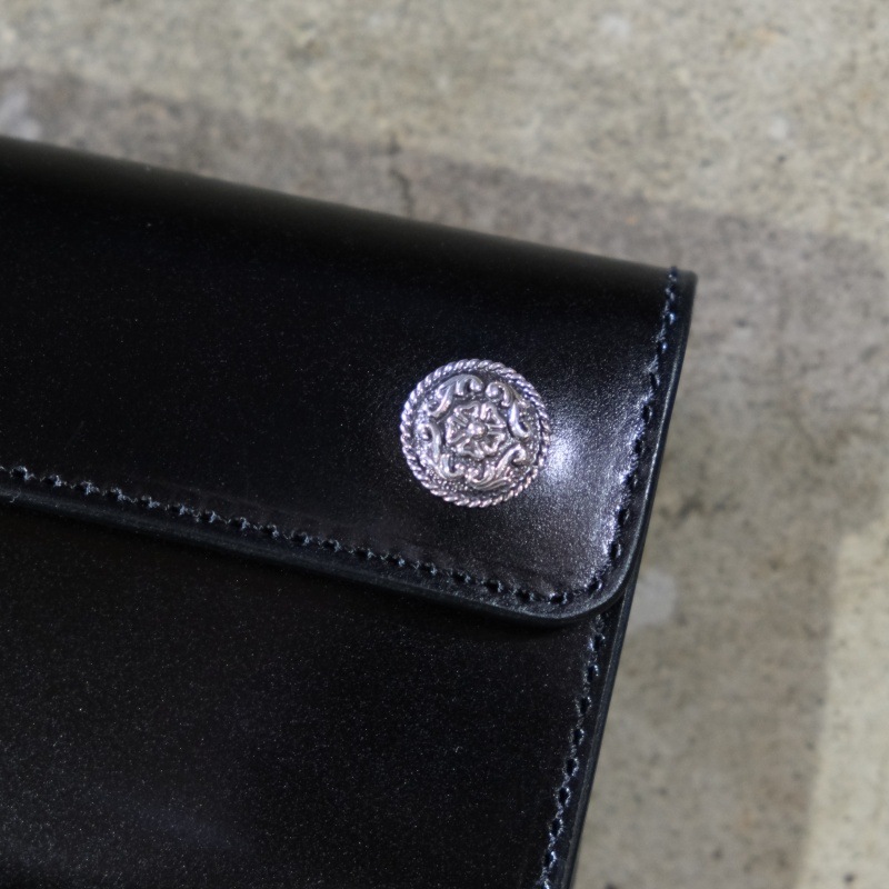 FUNNY ファニー【DOUBLE DOTS BILLFOLD】≪コードバン ブラック