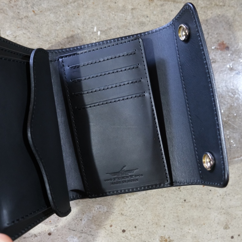 FUNNY ファニー【DOUBLE DOTS BILLFOLD】≪コードバン ブラック