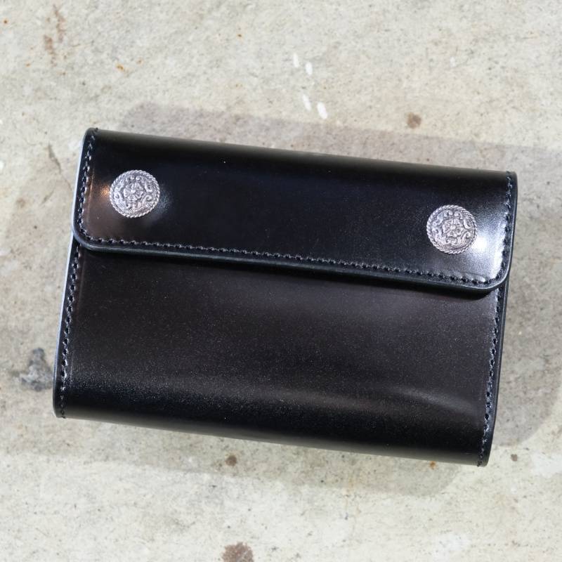 FUNNY ファニー【DOUBLE DOTS BILLFOLD】≪コードバン ブラック