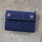 FUNNY եˡDOUBLE DOTS BILLFOLDۢ㥨եȢFRENCH BLUE ֥ɥåȥӥե 󥰥С ݳ 쥶 MADE IN JAPAN