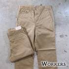 WORKERS Officer Trousers Regularۢ10oz USMC Khaki䥪եȥ饦 쥮顼 Υѥ COTTON100  
