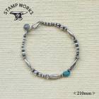 STAMP WORKS ������ץ������SWB-008210�ۡ�Beads Bracelet�ۢ�210������ӡ����֥쥹��å� ���������� ���������꡼ SILVER925 �ϥ�ɥᥤ��