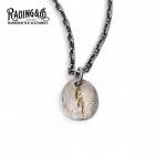 RAOING �������󥰡�Thunder Metal Pendant K18 Braze�ۥ�������᥿��ڥ����� �ϥ�ɥᥤ�� ����С� SILVER925 K18 18��