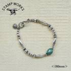 STAMP WORKS ������ץ������SWB-008180�ۡ�Beads Bracelet�ۢ�180������ӡ����֥쥹��å� ���������� ���������꡼ SILVER925 �ϥ�ɥᥤ��