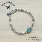 STAMP WORKS ������ץ������SWB-008180L�ۡ�Beads Bracelet�ۢ㥿������������180������ӡ����֥쥹��å� ���������꡼ SILVER925 �ϥ�ɥᥤ��