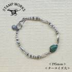 STAMP WORKS ������ץ������SWB-008195L�ۡ�Beads Bracelet�ۢ㥿������������195������ӡ����֥쥹��å� ���������꡼ SILVER925 �ϥ�ɥᥤ��
