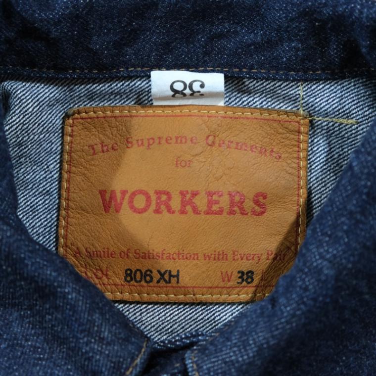 WORKERS ワーカーズ【Lot 806 XH】デニムジャケット Gジャン 1st