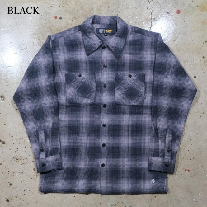 BLUCO ブルコ【155-11-047】【OMBRE CHECK FLANNEL SHIRT】オンブレー