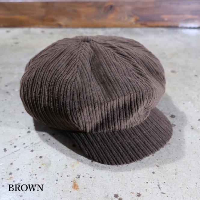 BLUCO ブルコ【155-61-039】【CORDUROY NEWSBOY CAP】コーデュロイ