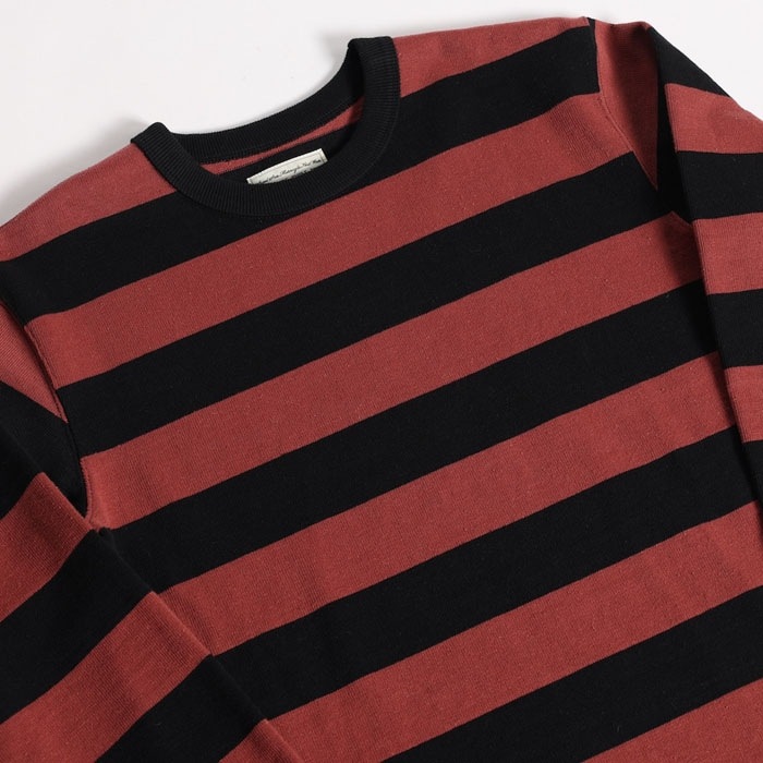 WESTRIDE ウエストライド【HEAVY BORDER LONG TEE】≪BLK/L.PINK
