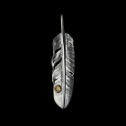 MOTOR NEW VINTAGE �⡼������FT-07R�ۡ�FEATHER PENDANT (18K GOLD ACCENT) �ۢ�MEDIUM��K18�᥿������ե�����(��) MOTO LEATHER 