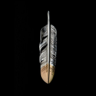 MOTOR NEW VINTAGE �⡼������FT-05R�ۡ�FEATHER PENDANT (18K GOLD ACCENT) �ۢ�MEDIUM�������ե�����(��) MOTO LEATHER 