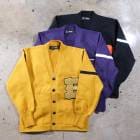 BLUCO �֥륳��155-15-002�ۡ�LETTERED CARDIGAN�ۥ쥿���ɥ����ǥ����� �˥å� �ݥꥨ���ƥ�100��