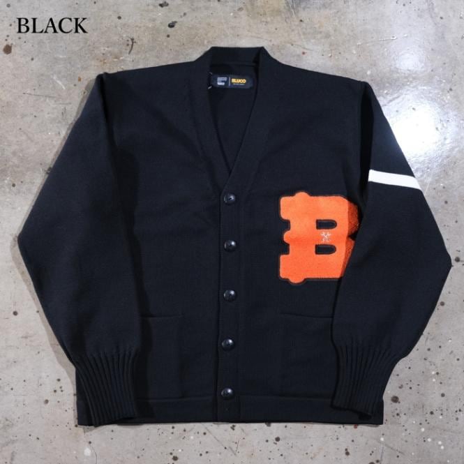 BLUCO ブルコ【155-15-002】【LETTERED CARDIGAN】レタード