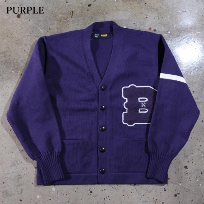 ブルコ/ LETTERED CARDIGAN(MSD)L BLUCO カーディガン
