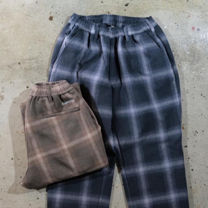 BLUCO ブルコ【157-41-044】【OMBRE CHECK WARM EASY PANTS】オン