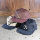 THE H.W.DOG&CO ザエイチダブリュードッグアンドコー【D-01077】【MID PROFILE CAP】レザーブリムキャップ ベースボールキャップ 牛革 ヌバック 日本製