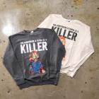 CHUCKY SWEAT チャッキースウェット【25CH-BW-01】【GONNA BE A KILLER -Lightweight Crew Sweat】ライトウェイトクルースウェット 映画