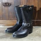 BLACK SIGN ブラックサイン【BSSF-24001】【BS Aviator Boots -Regular Height】エンジニアブーツ ホースバット アビエイター ラバーソール 日本製 馬革
