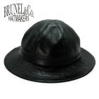 BRUNEL&Co.HATMAKERS ブルーネルハットメーカーズ【FATIGUE HAT】ファティーグハット アーミーハット 茶芯ホースハイド 馬革 ヌバック 日本製