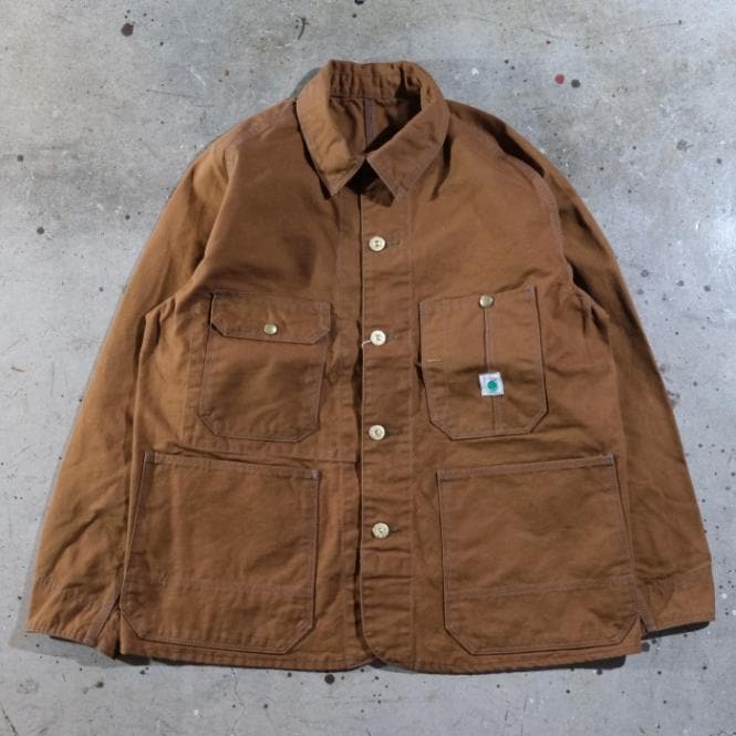 ブラウン カバーオール 猫デザイン TCB jeans ティーシービージーンズ【Cat Head Jacket Brown Canvas