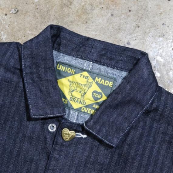 TCB jeans カバーオール サイズ38 ヘリンボーン Cathartt Chore Coat Denim Herringbone | TCB jeans