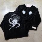THRIFTY LOOK ����եƥ���å���TL26S001�ۡ�SNAKE & SKULL SOUVENIR BLOUSON�ۢ�Black Velour�䥹���٥˥��֥륾�� ���㥱�å� ��������� ���͡���������