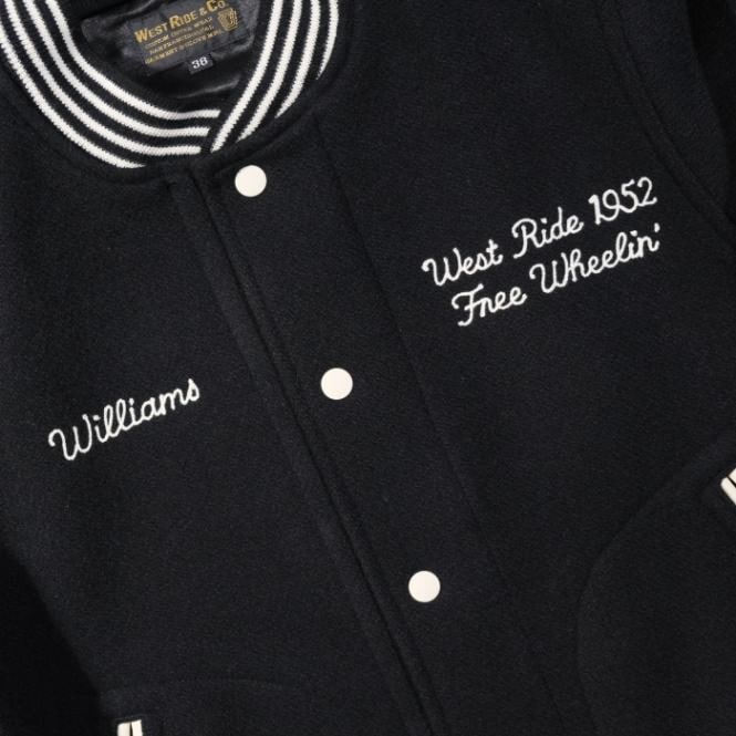 WEST RIDE スタジャン 黒 ウエストライド WEST RIDE 22FW WR AWARD JACKET スタジャン BLK