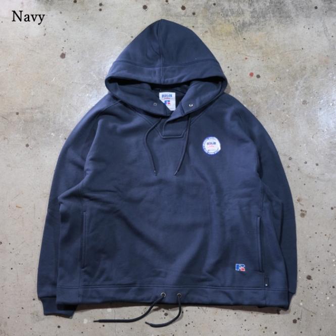 【新品】RUSSELL×BerBerJin Snap Button Hoodie RUSSELL × BerBerJin High Cotton™ Snap Button Hoodie Gray (sizeL