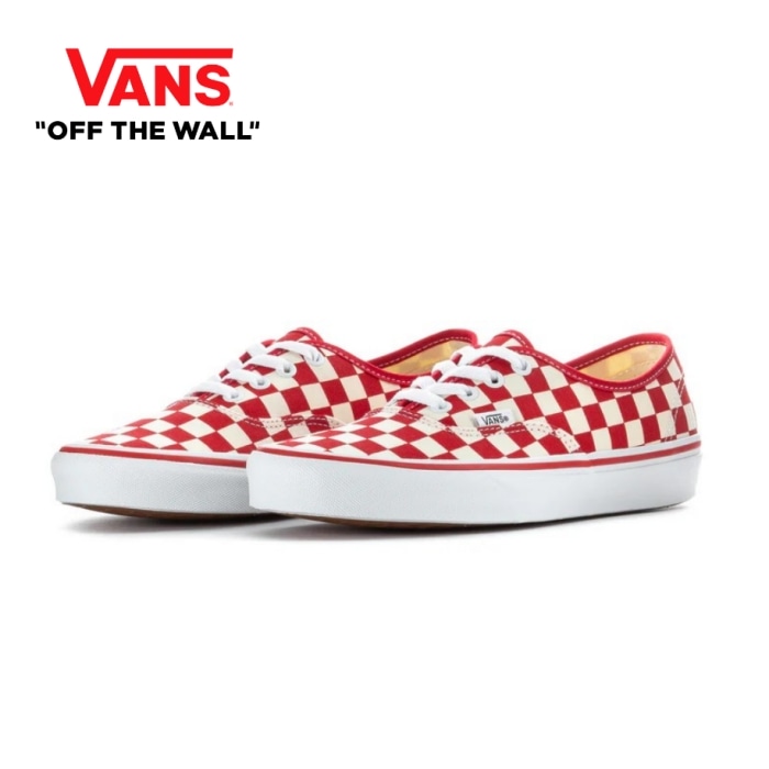 VANS バンズ【AUTHENTIC】≪Primary Check Racing Red/White