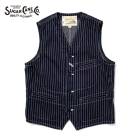 SUGAR CANE ���奬���������SC12654�ۡ�9oz. WABASH STRIPE WORK VEST�ۥ����Хå��她�ȥ饤�ץ���٥��� ����ǥ��� ������ COTTON100%
