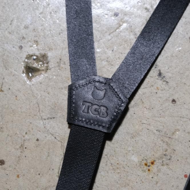 TCB jeans ティーシービージーンズ【TCB Leather Suspenders】レザー
