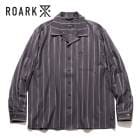 �ݥ����2�ܡ���ROARK �������� ��Х��Х��RLWJ1200�ۡ�LS Jacquard SHIRTS��Ĺµ����� ���� ���㥬���� COTTON100%