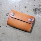 FUNNY �ե��ˡ���DOUBLE DOTS BILLFOLD�ۢ�֥饤�ɥ�쥶����������ơ����ե��˥å�����TAN�� ���֥�ɥåȥӥ�ե����� �ߥɥ륦����å� ���� 