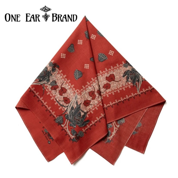 ONE EAR BRAND ワンイヤーブランド【Dead Lotus】70cmx70cm バンダナ