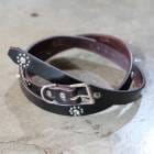 HTC �������ƥ���������STUDS BELT Flower Stone 0.75�ۥ����å��٥�� �ʥ����٥�� Hollywood Trading Company