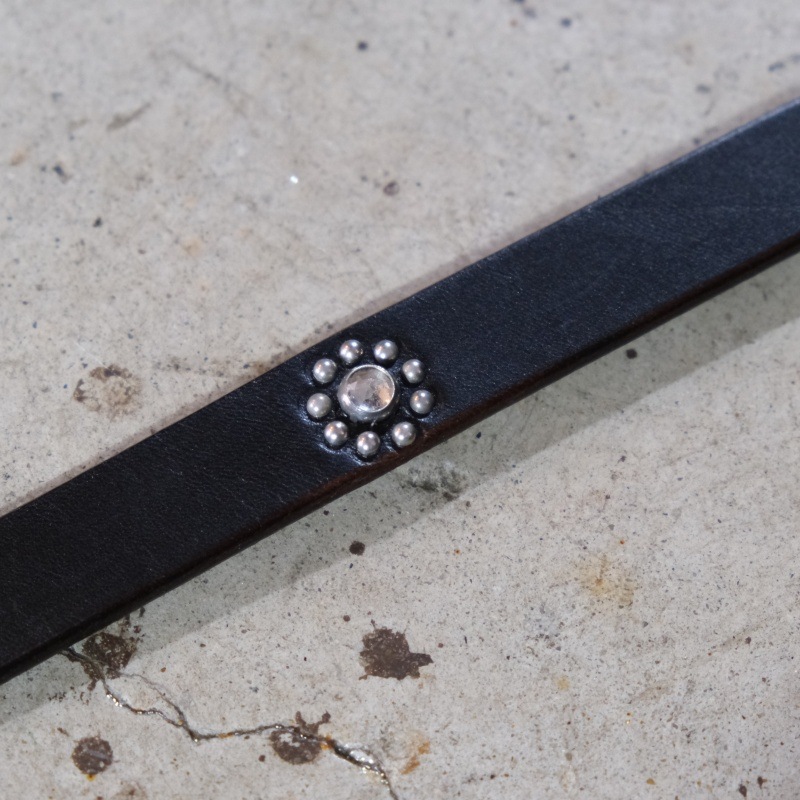 HTC エイチティーシー【STUDS BELT Flower Stone 0.75】スタッズベルト