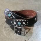 HTC �������ƥ���������STUDS BELT Stadium Stone 1.25�ۥ����å��٥�� Hollywood Trading Company