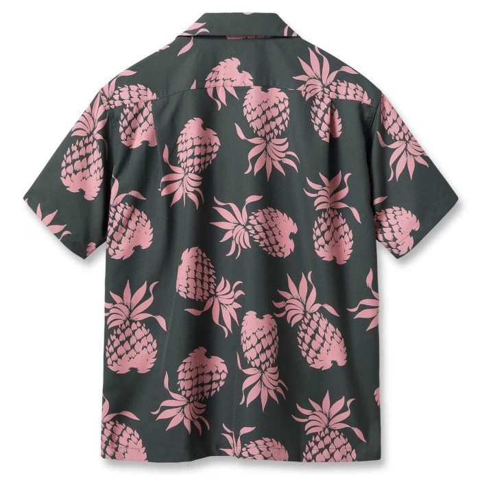 Duke Kahanamoku アロハシャツ パイナップル柄 ピンクM SUNSURFサンサーフ【DK39398】【DUKE KAHANAMOKU COOLMAX HAWAIIAN
